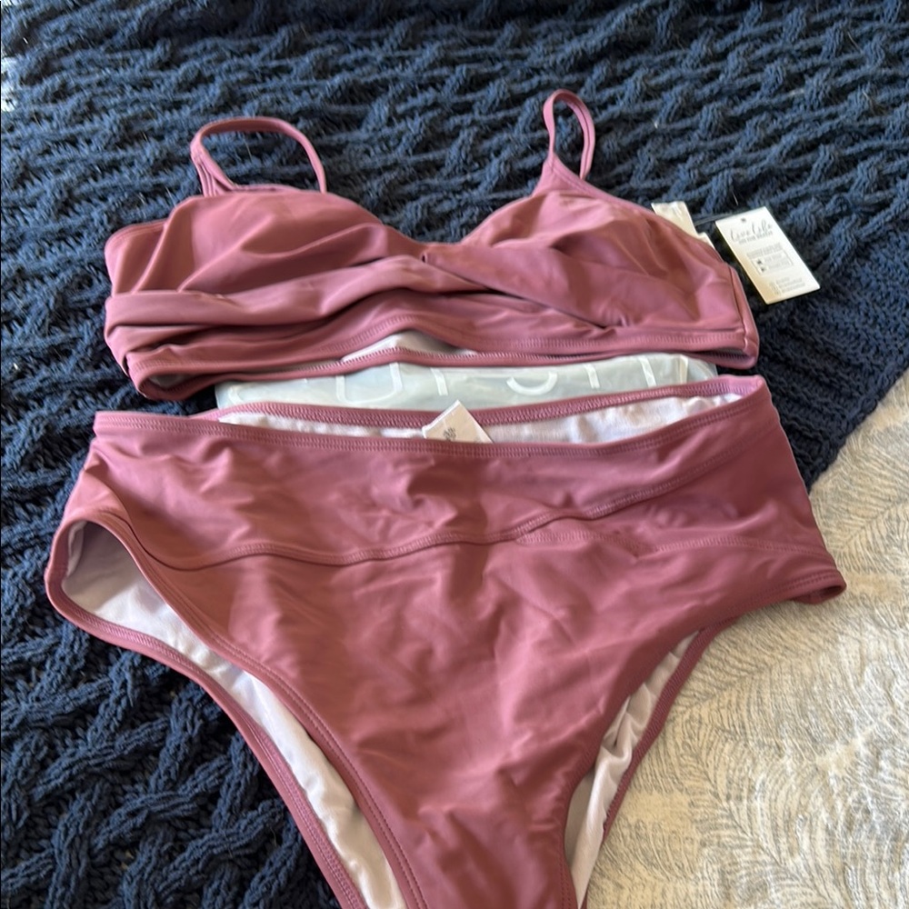 Cupshe Dusty Rose Bikini Set